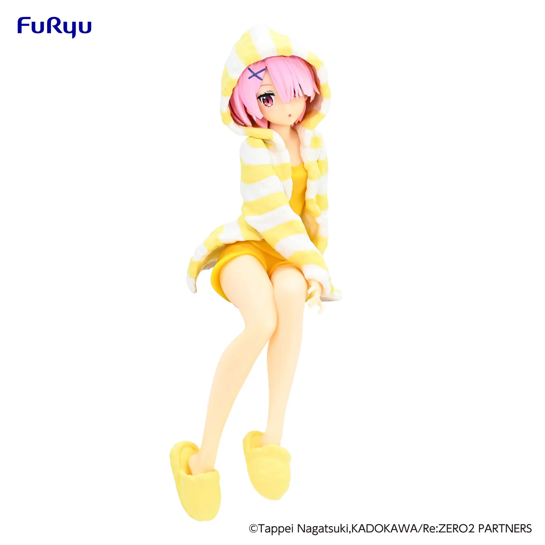 Figurine de collection FuRyu ReZero Noodle Stopper Ram Room Wear Yellow Color Ver.