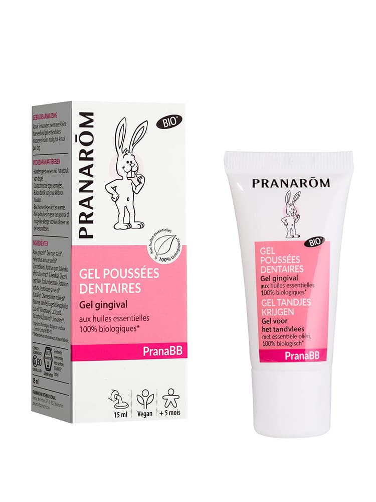 Pranarôm Gel Gingival Bio Aux Huiles Essentielles Biologiques Camomille Noble et Giroflier 15 ml